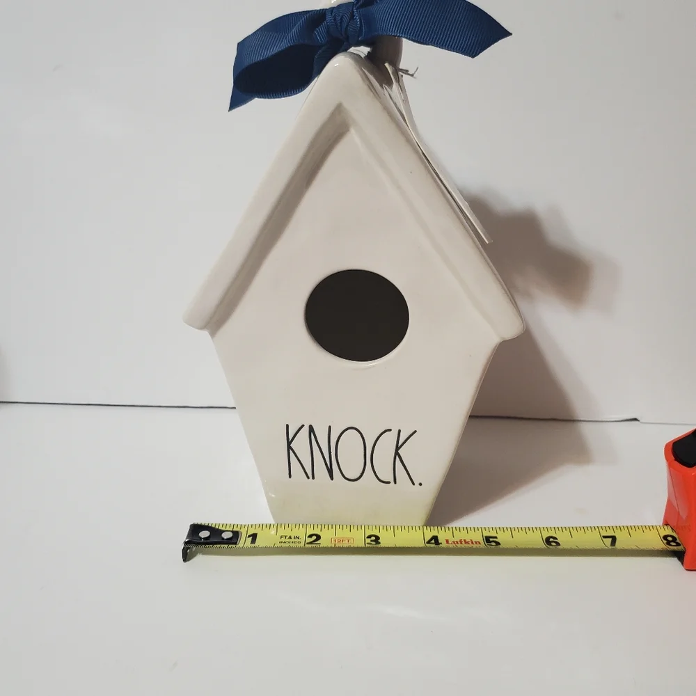 1, New Rae Dunn KNOCK birdhouse - Picture 3 of 13